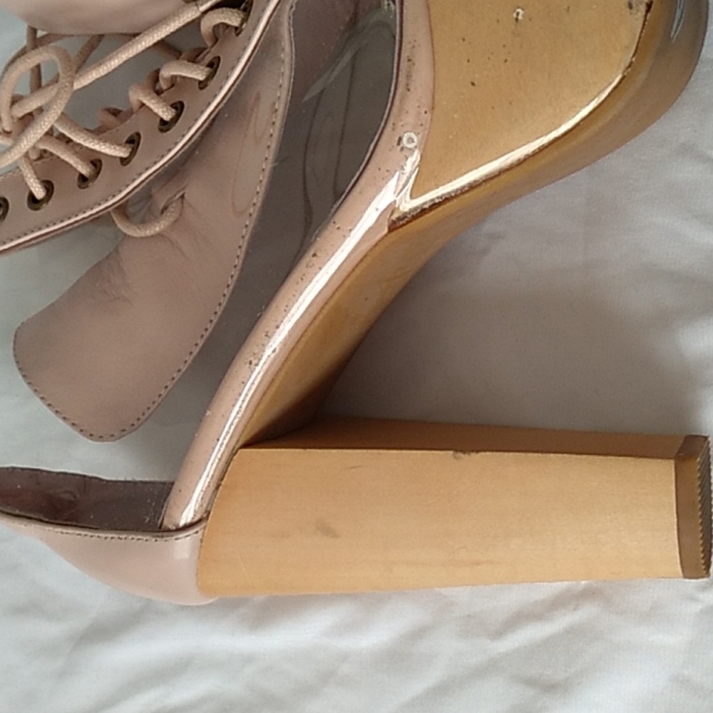 *LAST CHANCE *❗Jeffrey Campbell Cleata in Blush Neutral Pink boots - Picture 8 of 16